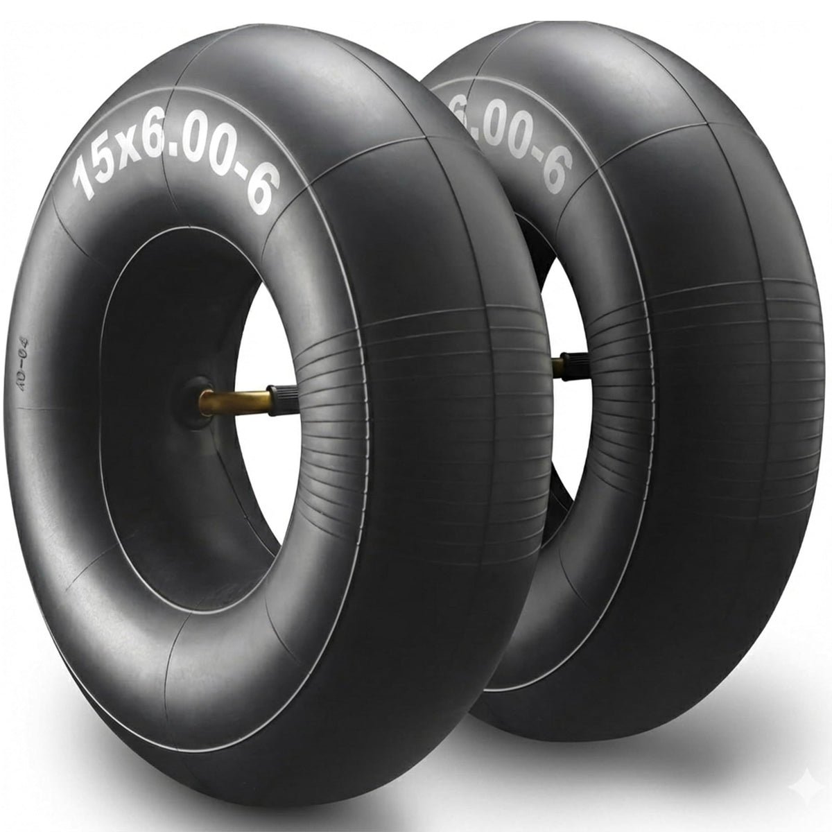 15x6.00-6" Inner Tubes, 2 Pack with TR-13 Straight Valve Stem U45215