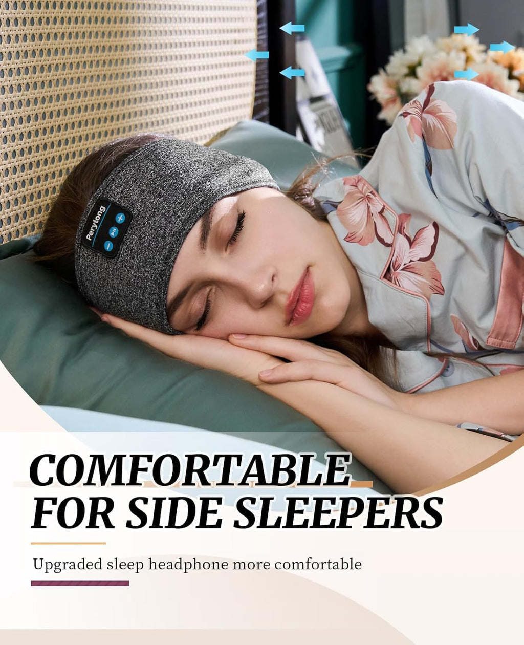2 Pack Bluetooth Sleep Mask and Headband Headphones Set N2173