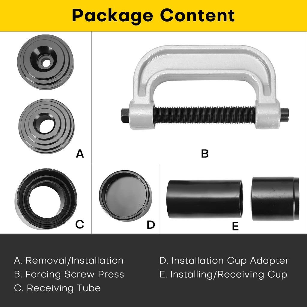 Heavy Duty Ball Joint Press & U Joint Removal Tools with 4-Wheel Drive Adapters N556