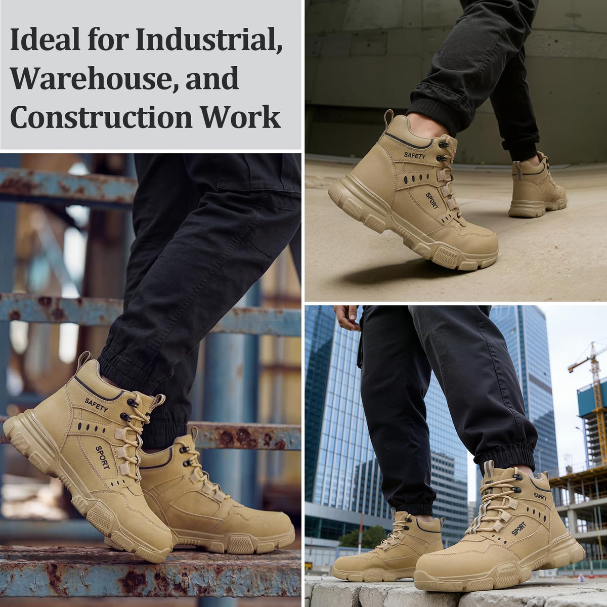 Lightweight Steel Toe Work Boots Z355056