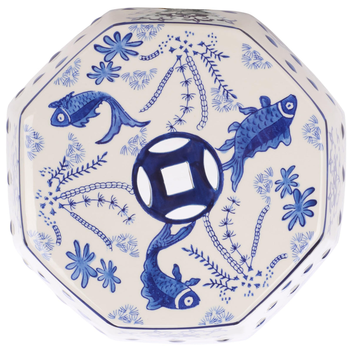 Blue Ceramic Garden Stool R327