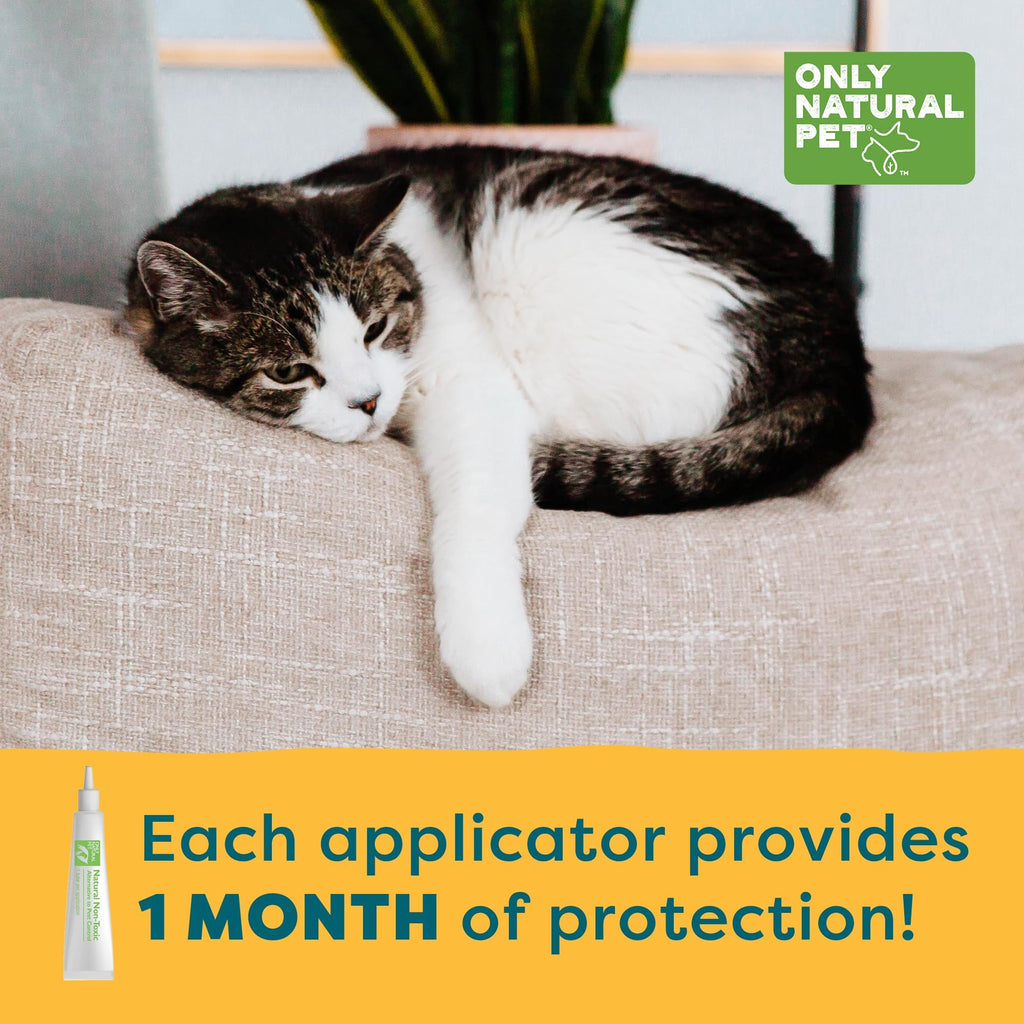 Natural Flea and Tick Prevention for Cats Squeeze-On Drops A740133