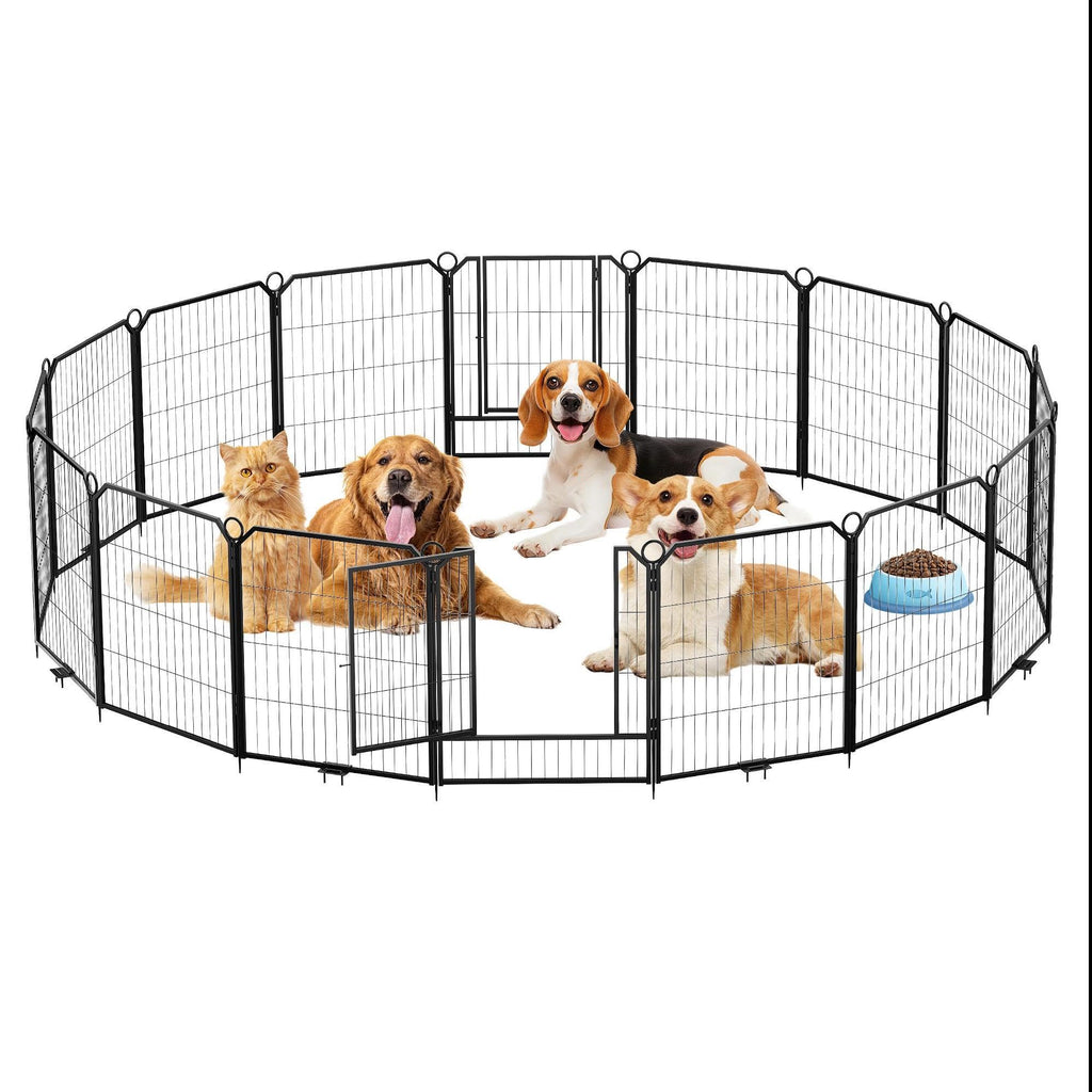 32'' 16 Panels Heavy Duty Metal Dog Playpen P397