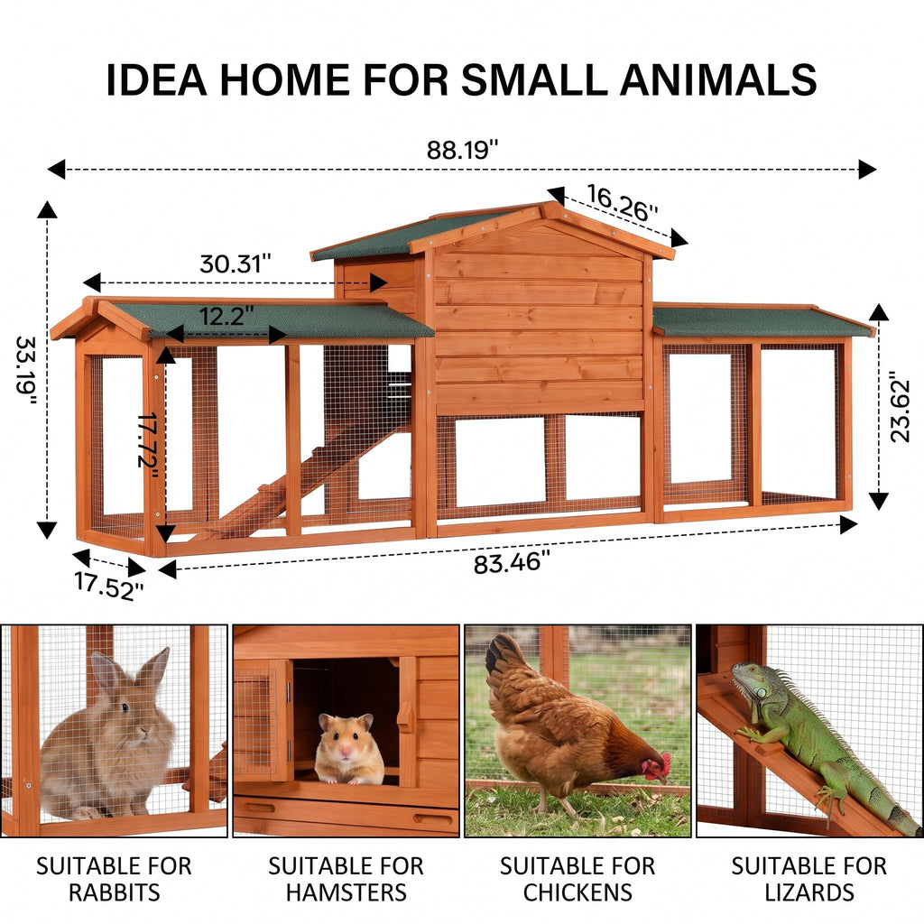86" Extra Large Rabbit Cage N275
