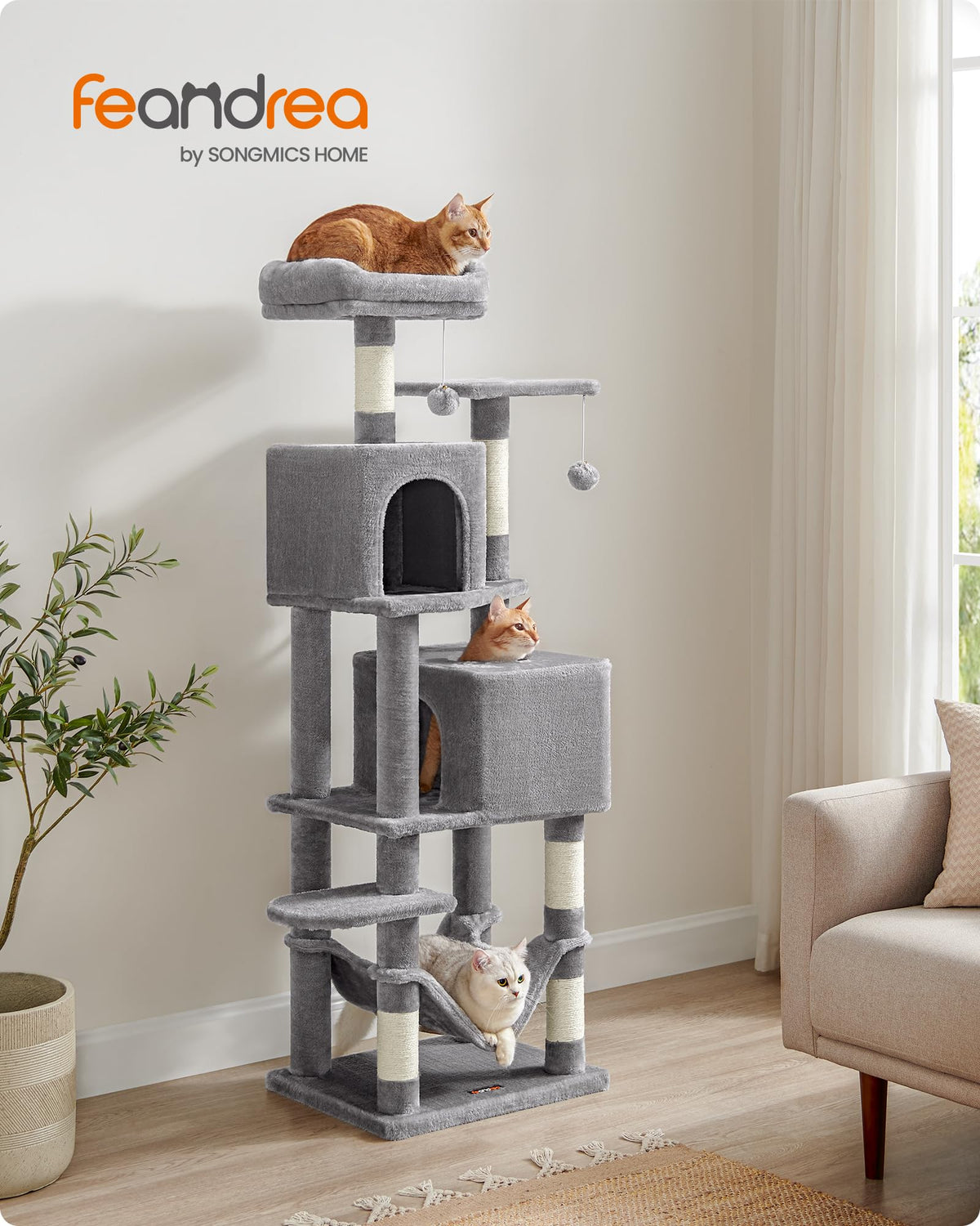 Light Gray Cat Tree P609352
