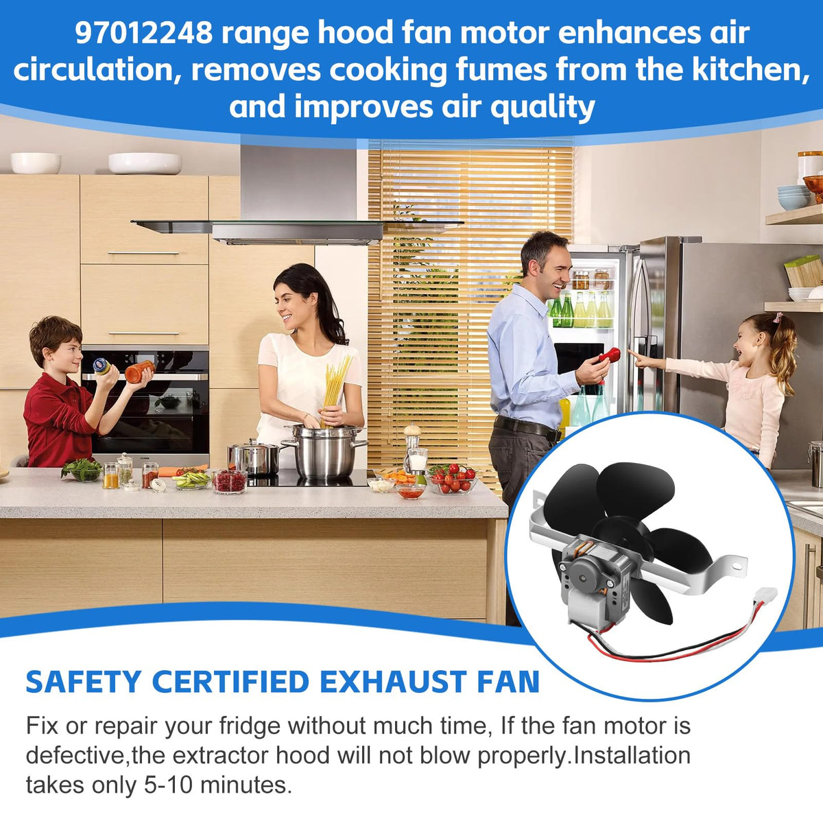 Range Hood Fan Motor Replacement Kit D462