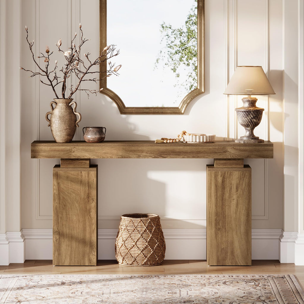63-Inch Farmhouse Console Table X89385