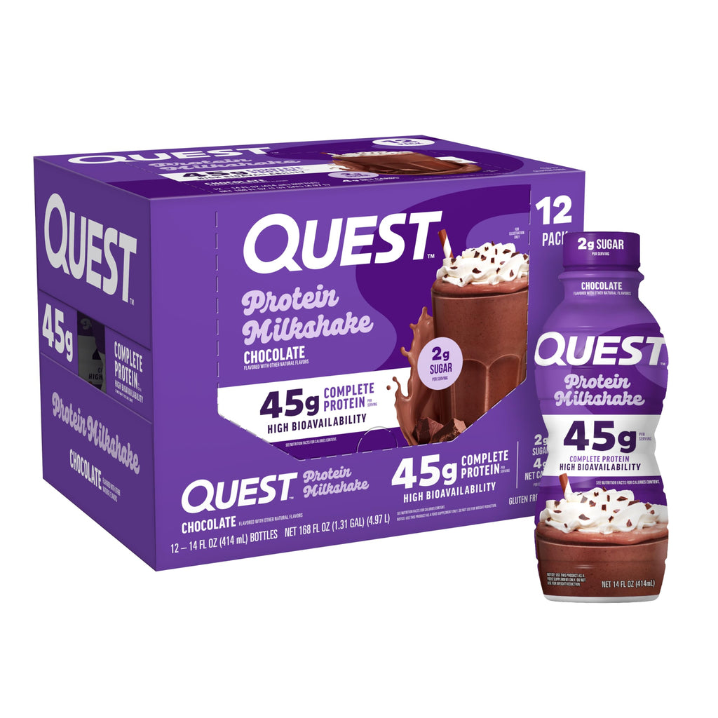 Chocolate Protein Shake, 45g Protein, 12 Count D976