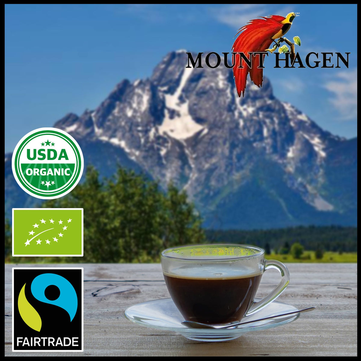 Instant Espresso Coffee, Organic Medium Roast Arabica, 1.76oz Jar F47488