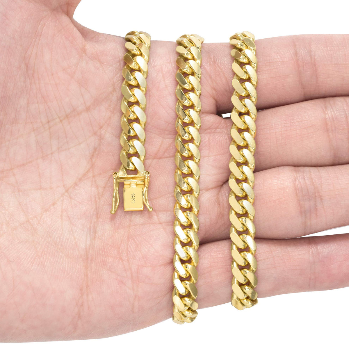 14k Yellow Gold Cuban Link Chain Necklace L89099