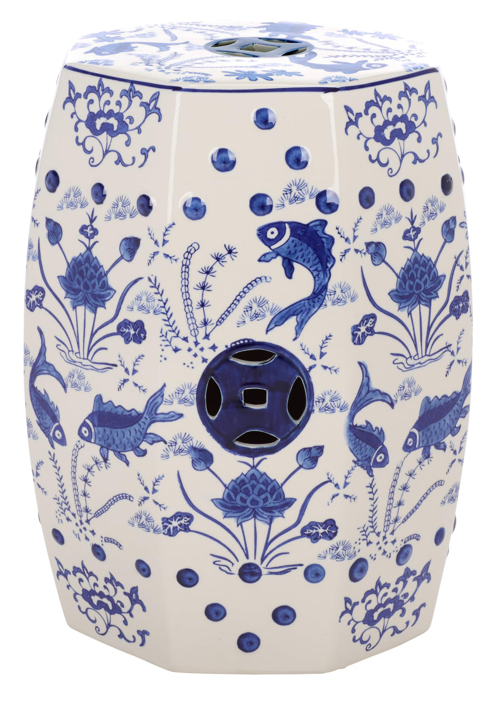 Blue Ceramic Garden Stool R327