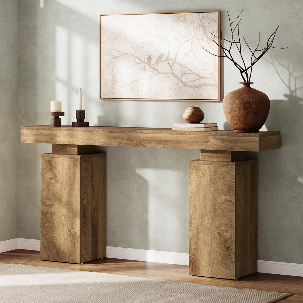 63-Inch Farmhouse Console Table X89385