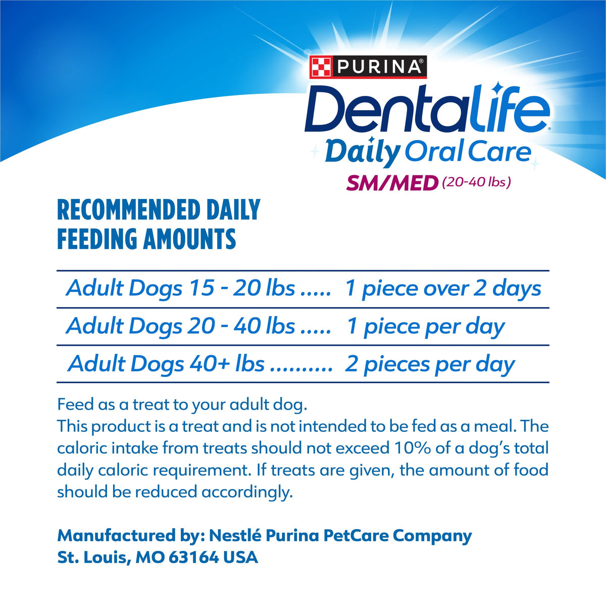 Daily Oral Care Dog Treats 40 ct Z69407