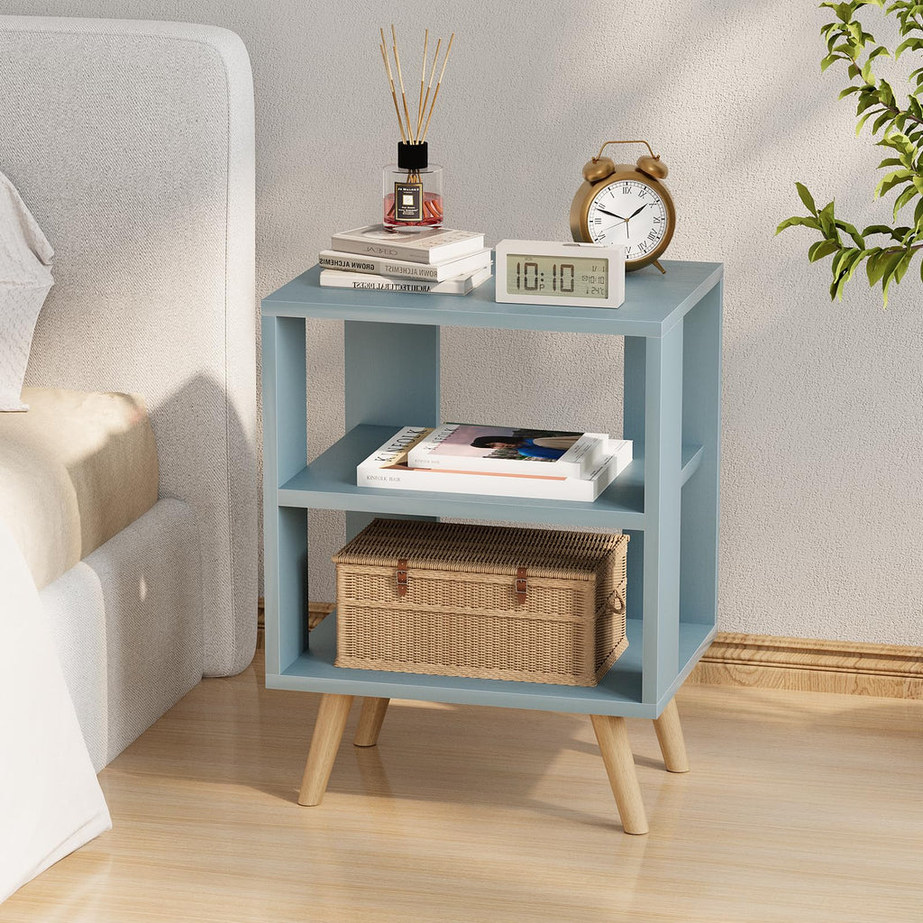 Blue 2-Tier Kids Nightstand D9104