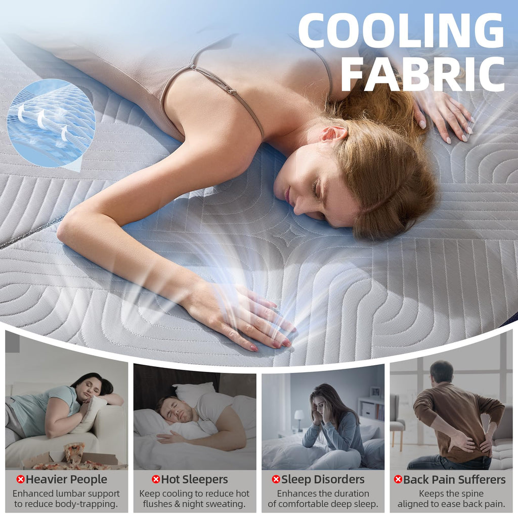 6 Inch Cooling Memory Foam Foldable Mattress Twin Size F515095