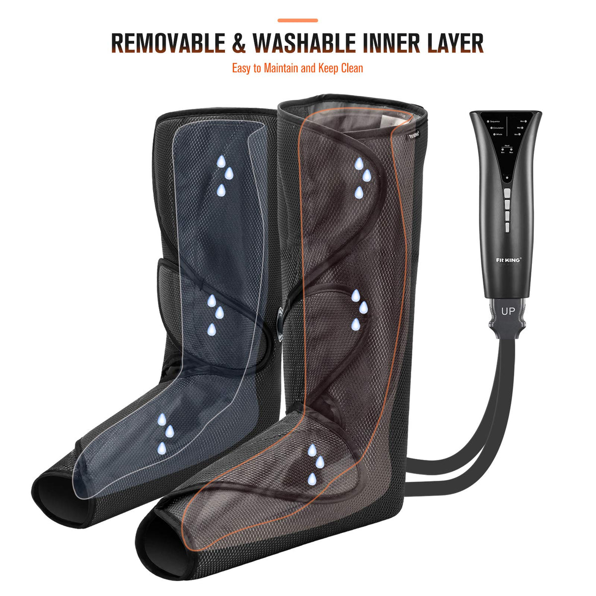 Air Compression Leg and Foot Massager with Heat O39715