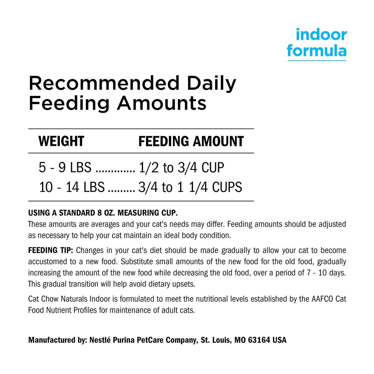 Indoor Dry Cat Food 13 lb Bag Q663655