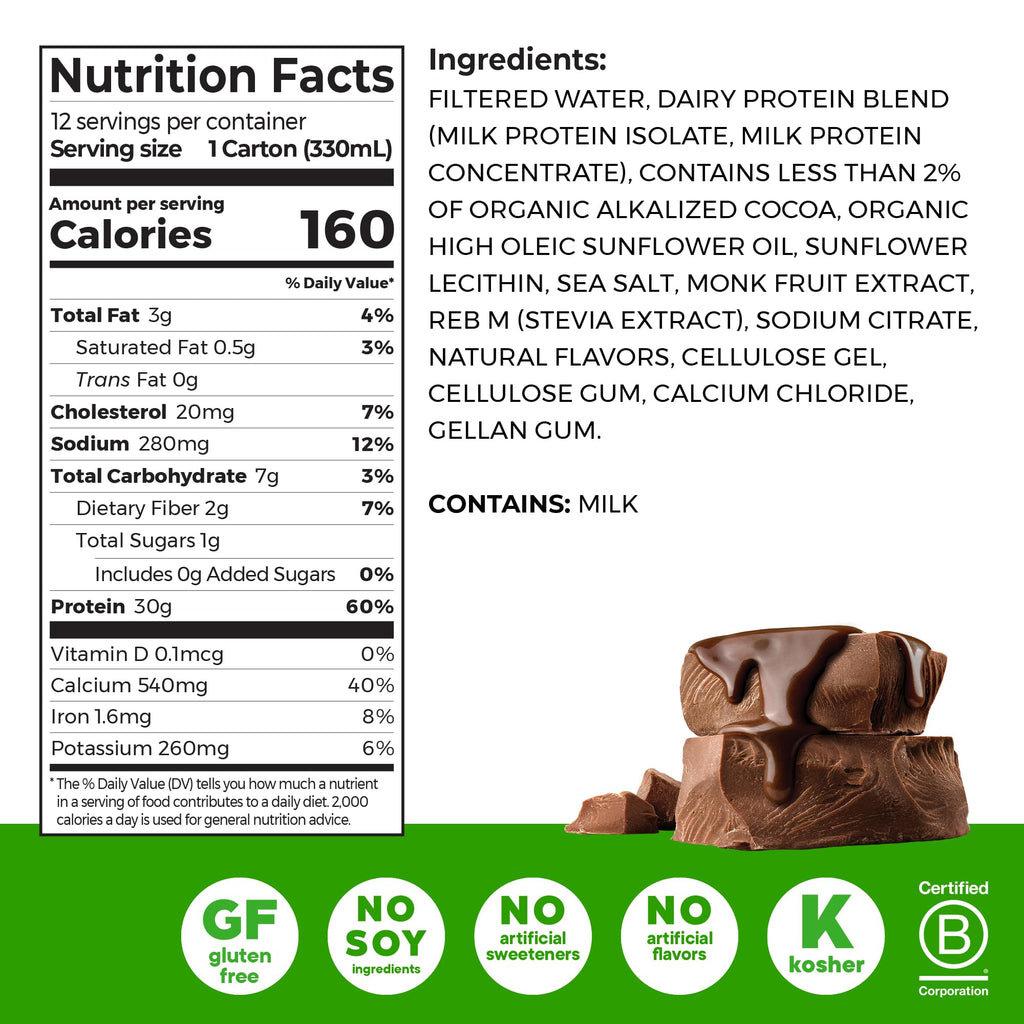 Chocolate High Protein Dairy Shake 11 oz 12pk J6632
