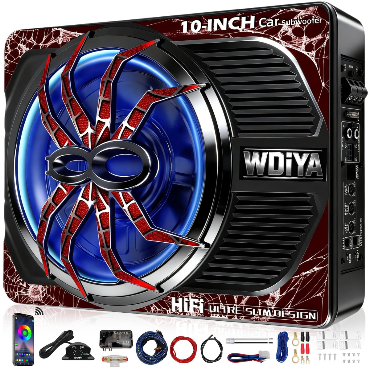 2000W 10" Under Seat Subwoofer with Amp E3057