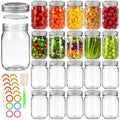 20 Pack 12oz Glass Mason Jars with Lids and Bands J33435