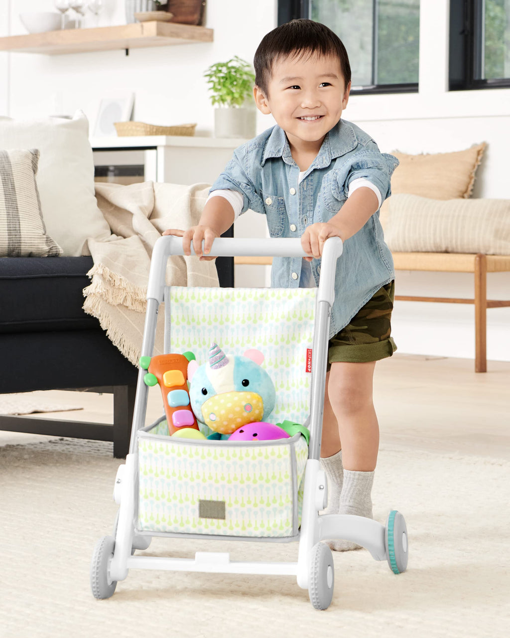 4-in-1 Sit to Stand Baby Walker with 40+ Activities F743562