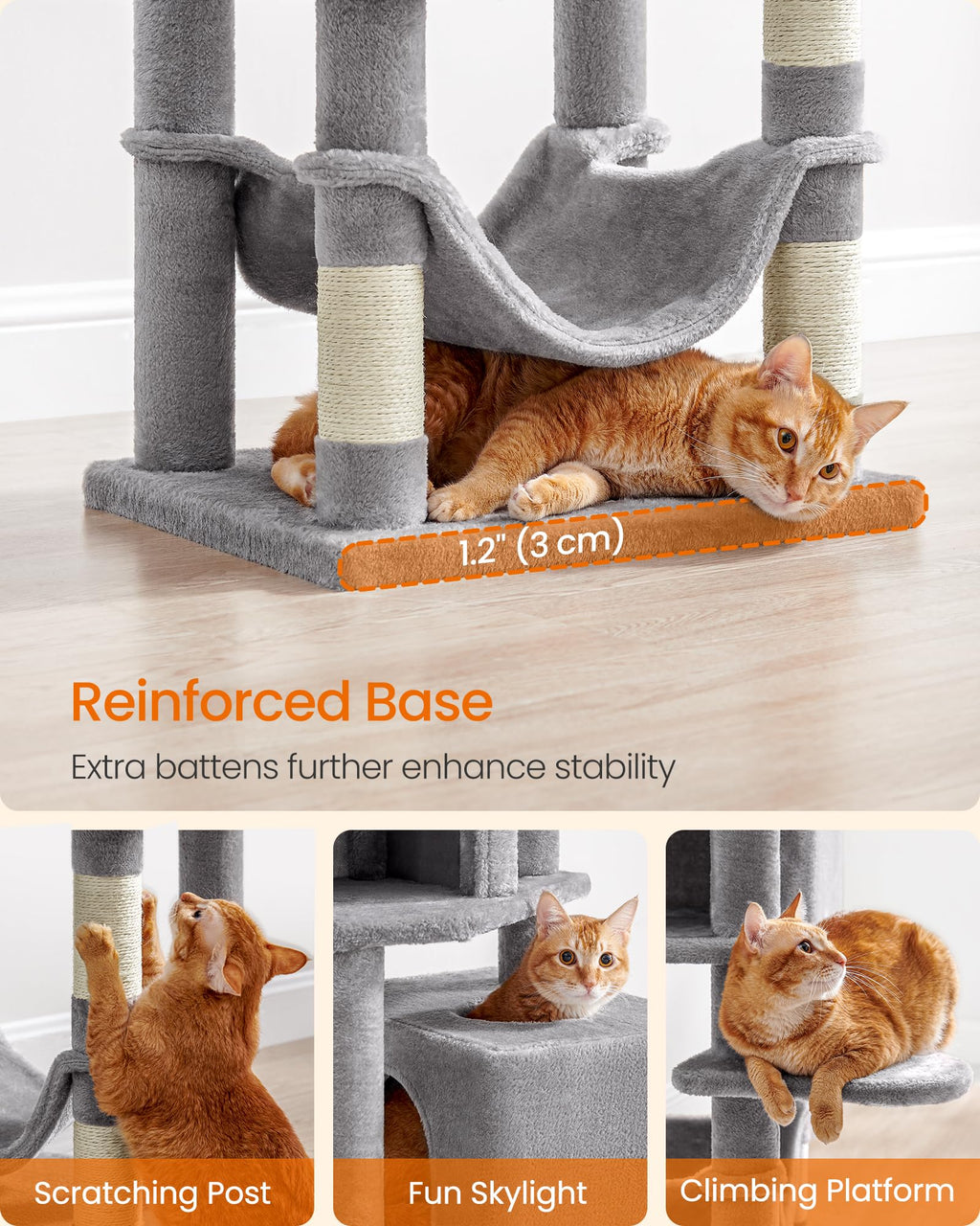 Light Gray Cat Tree P609352