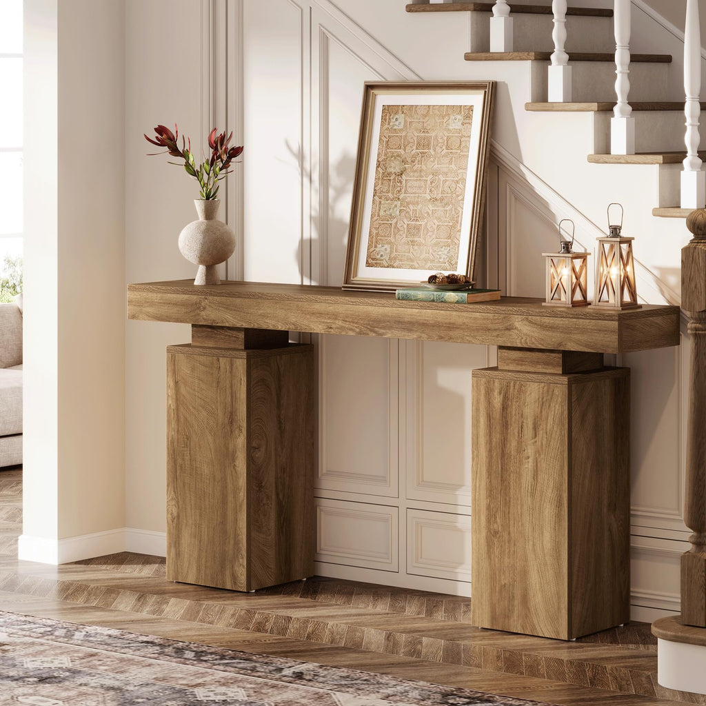63-Inch Farmhouse Console Table X89385