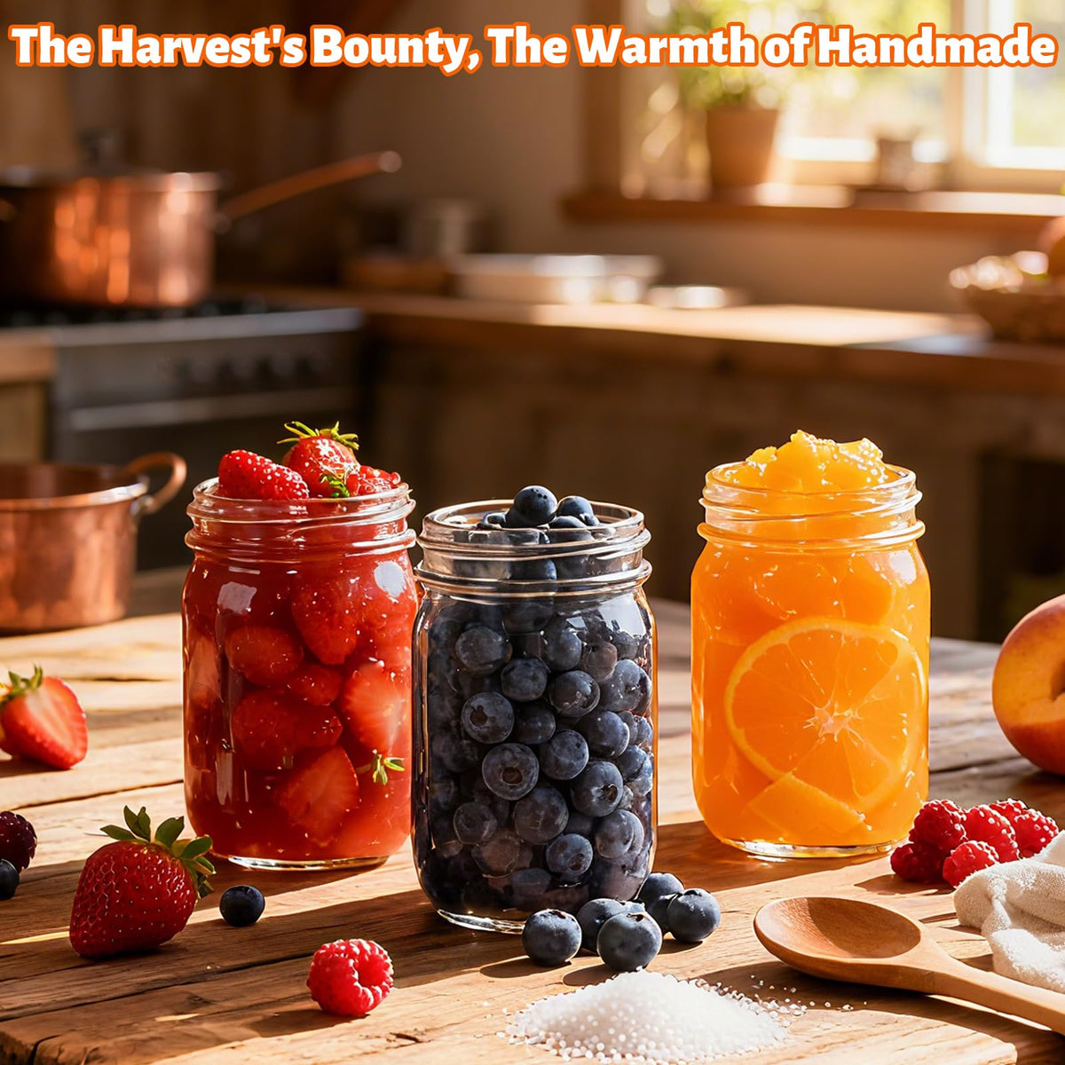20 Pack 12oz Glass Mason Jars with Lids and Bands J33435