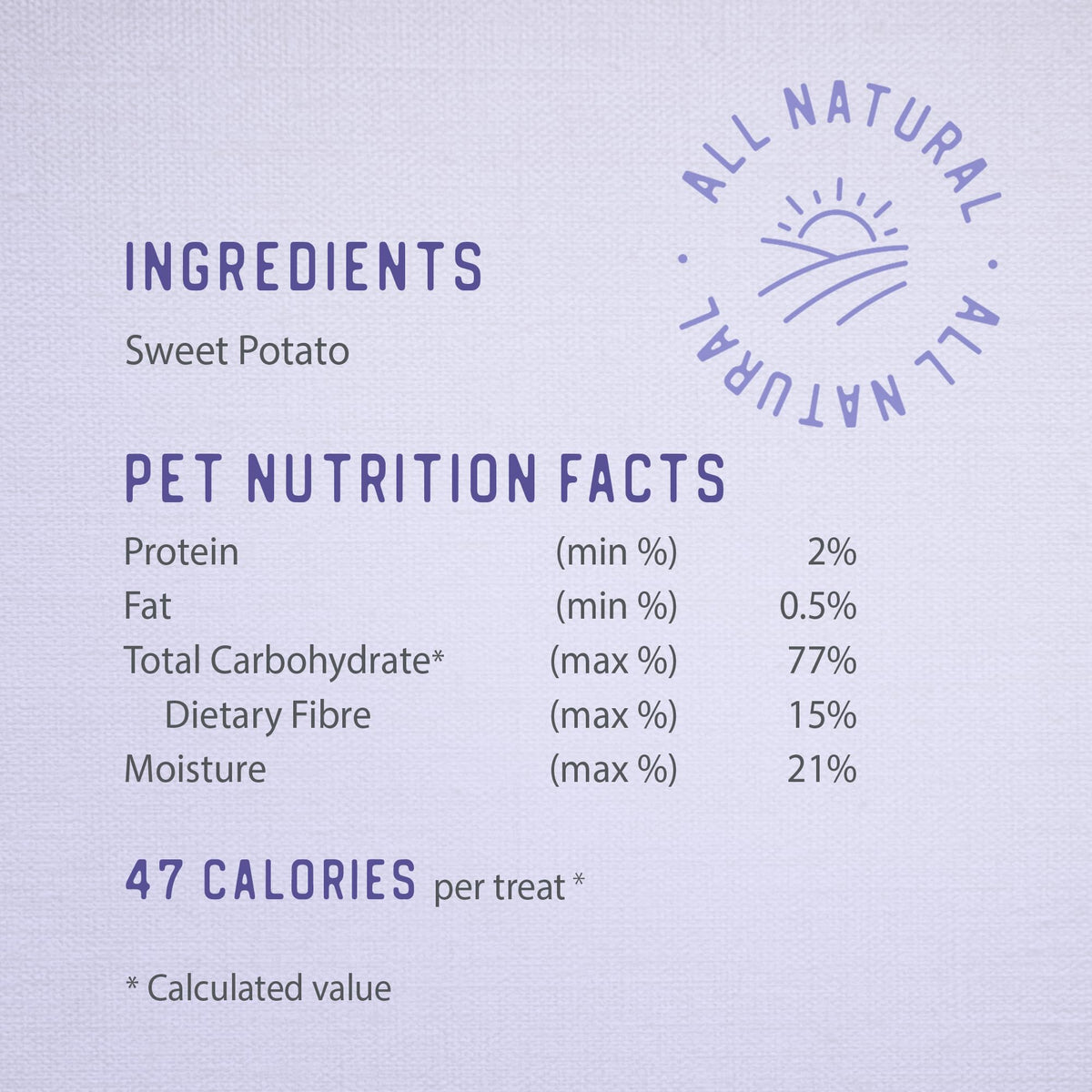 Sweet Potato Chews Dog Treats 28oz C821155