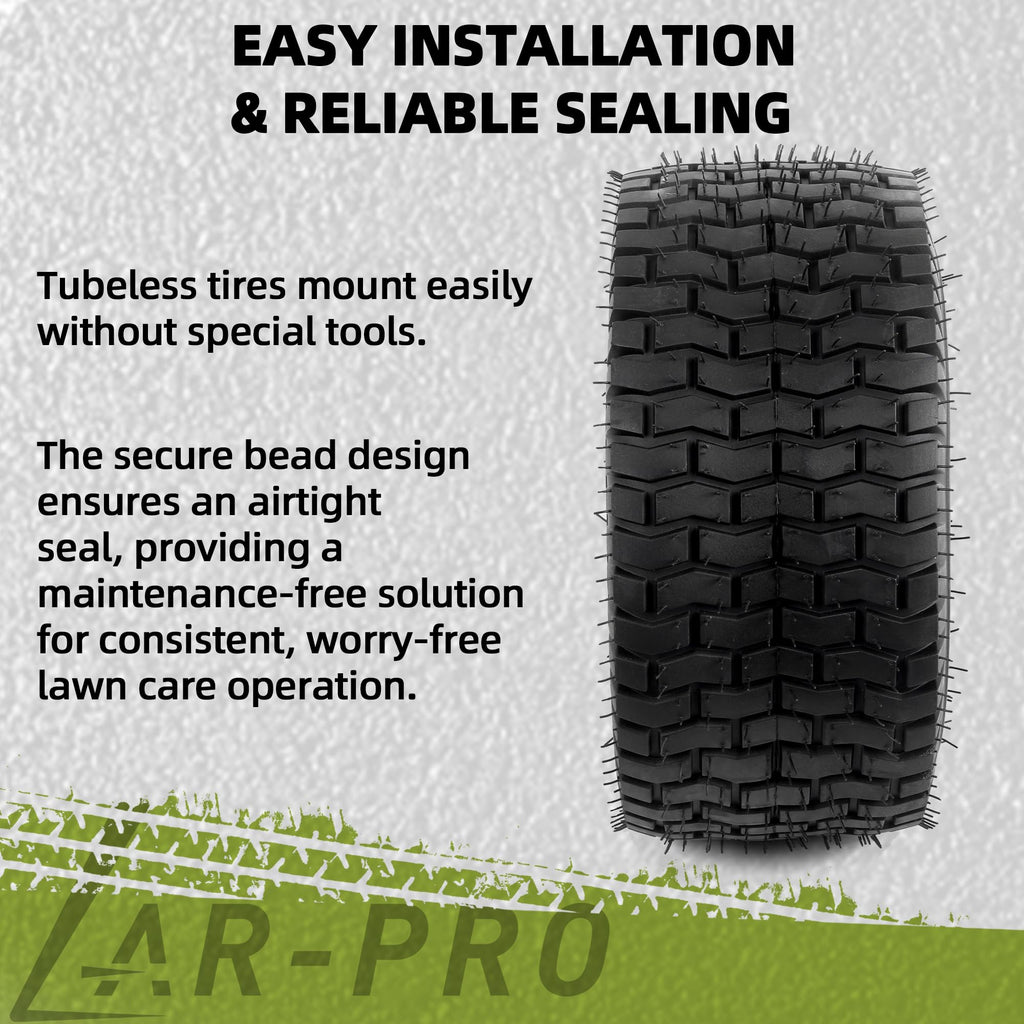 15x6.00-6 Tubeless Tire 4 Ply Turf Treads T24133
