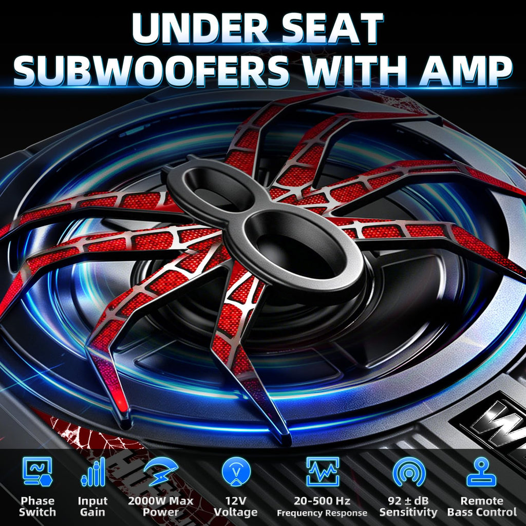 2000W 10" Under Seat Subwoofer with Amp E3057