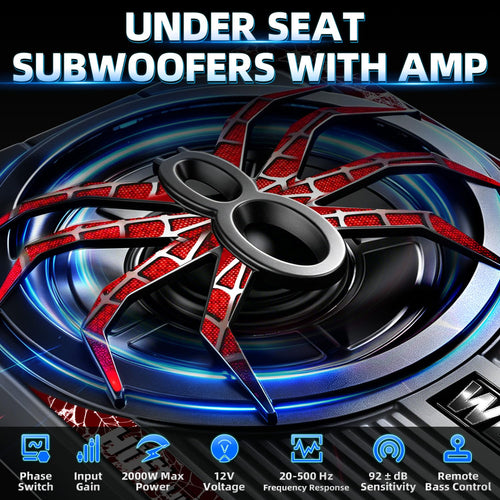2000W 10" Under Seat Subwoofer with Amp E3057