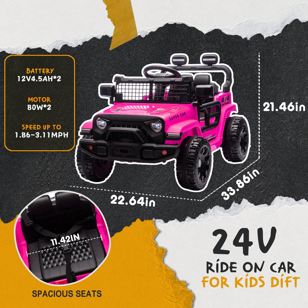 24V One Seat Ride On Toys with Remote Control L92564