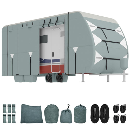 20-22FT Waterproof Rip-Stop Travel Trailer Cover F853