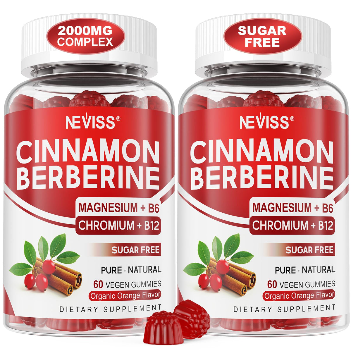Sugar Free Vegan 2000mg Berberine Gummies I23458