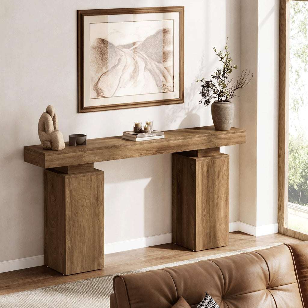 63-Inch Farmhouse Console Table X89385