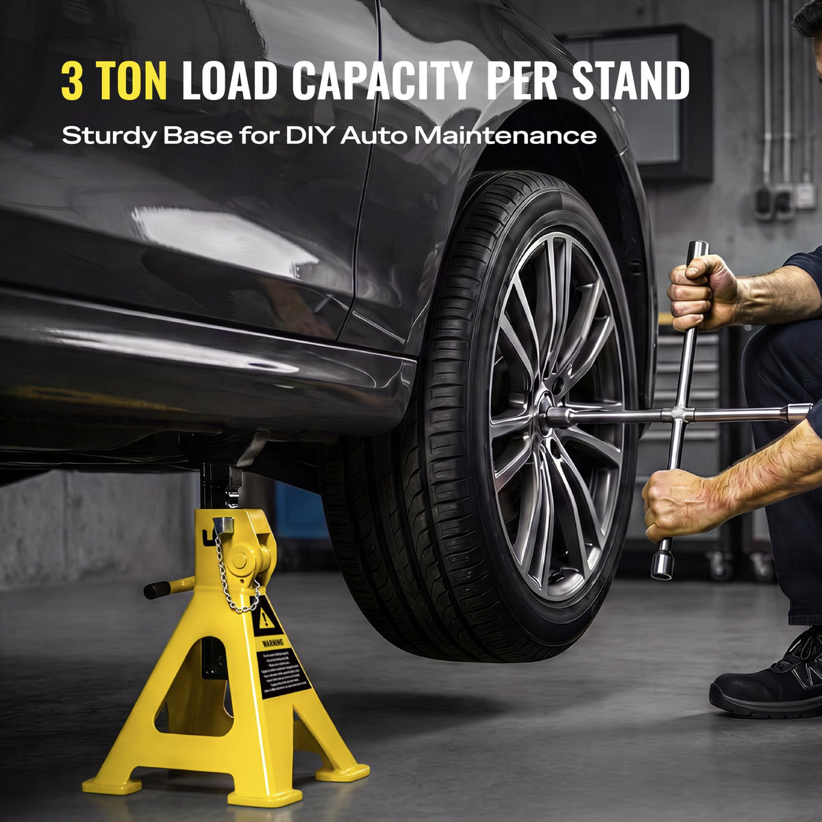 3 Ton Heavy Duty Jack Stands 1 Pair U482511