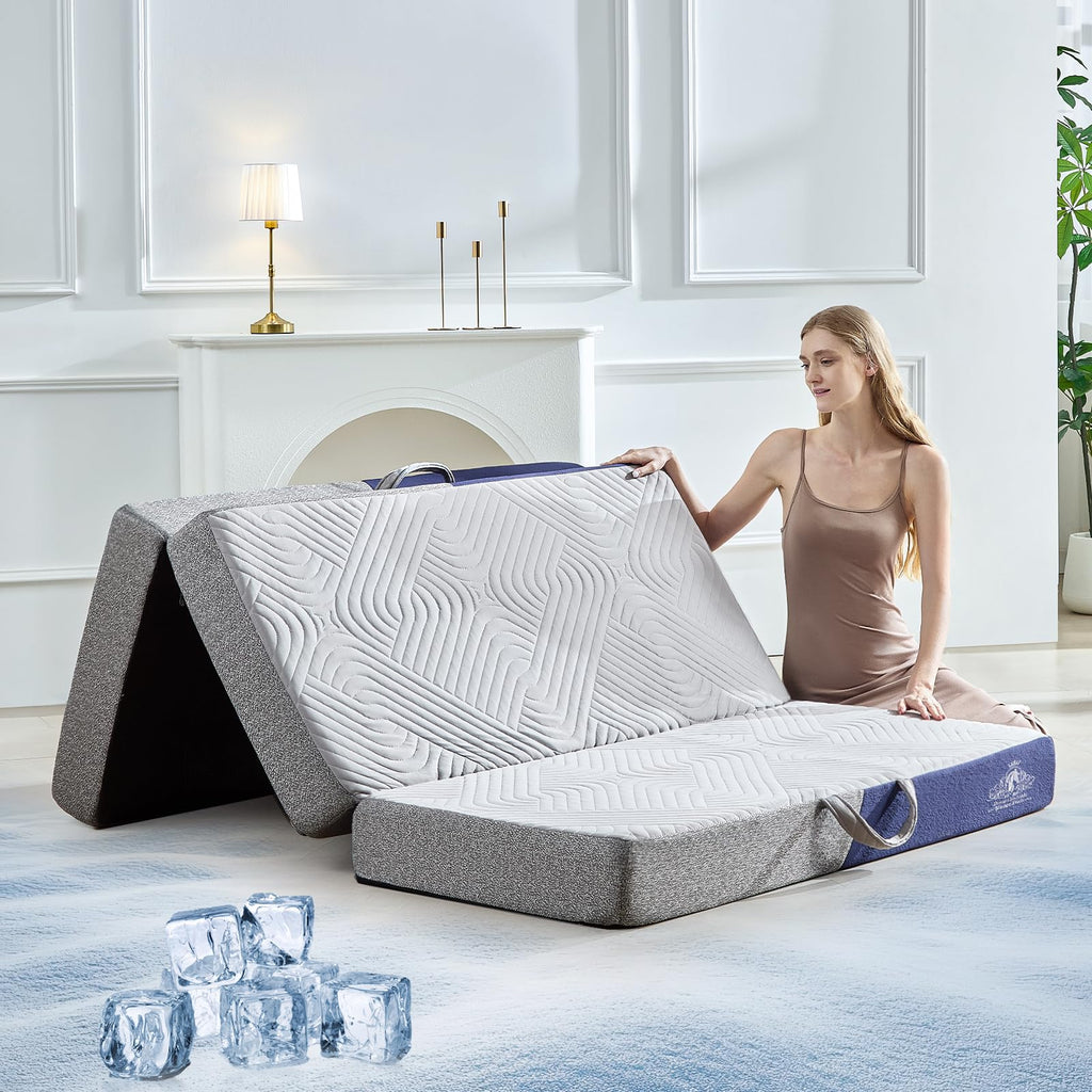 6 Inch Cooling Memory Foam Foldable Mattress Twin Size F515095
