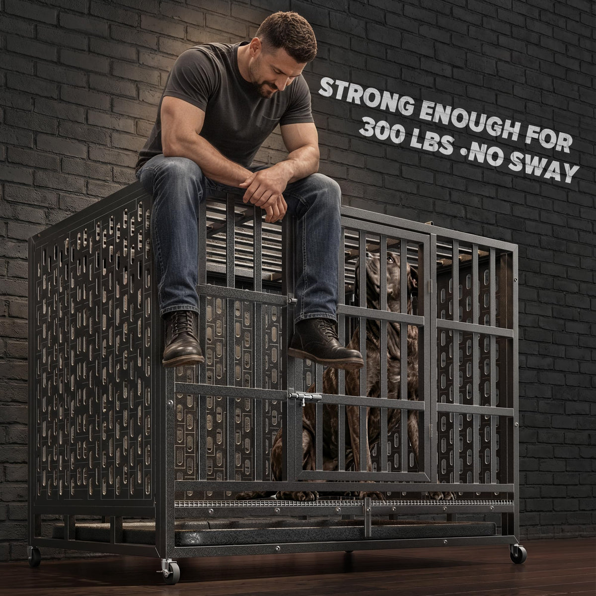 48 Inch Heavy Duty Dog Crate Z98012