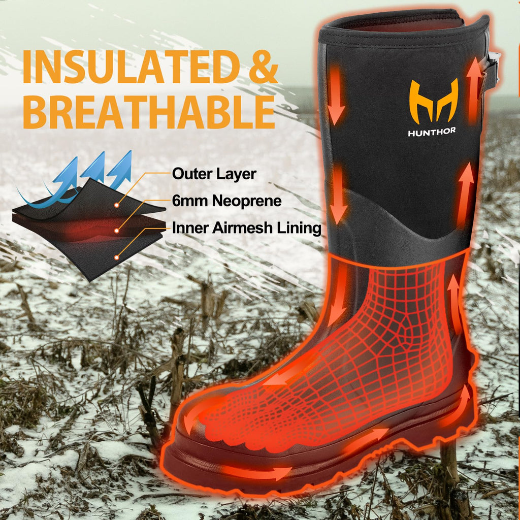 Steel Toe Rubber Work Boots with Steel Shank W938090