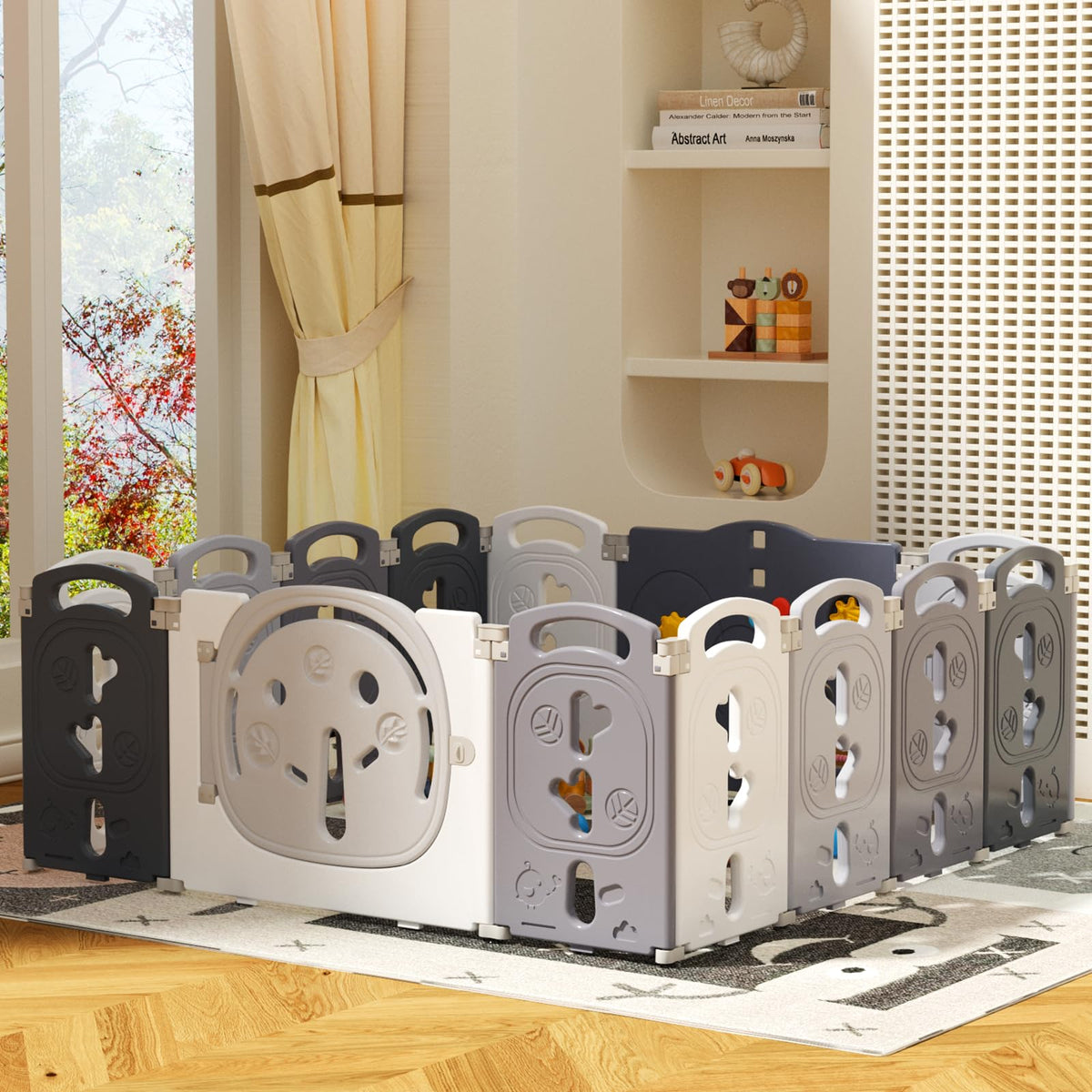 Foldable Portable 14 Panel Baby Playpen V559255