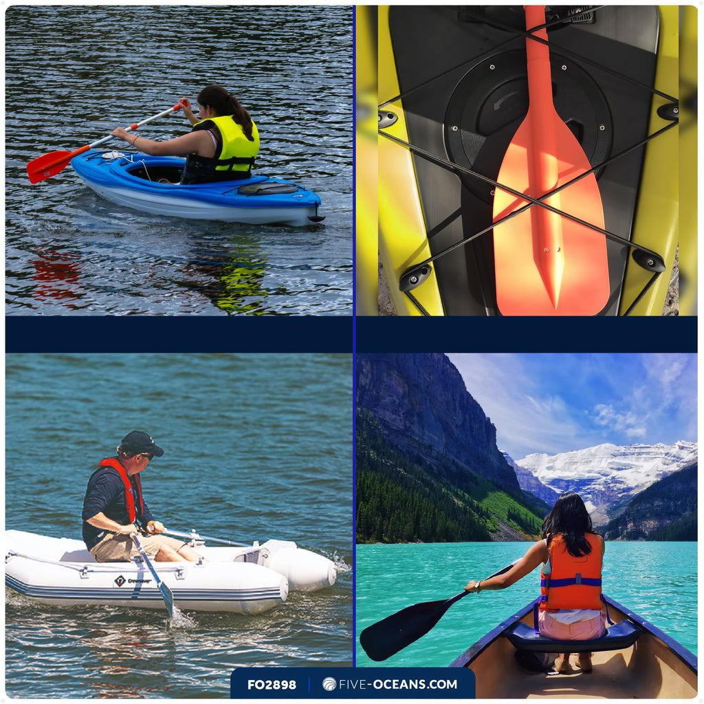 Telescoping Floating Orange Boat Paddle X3027