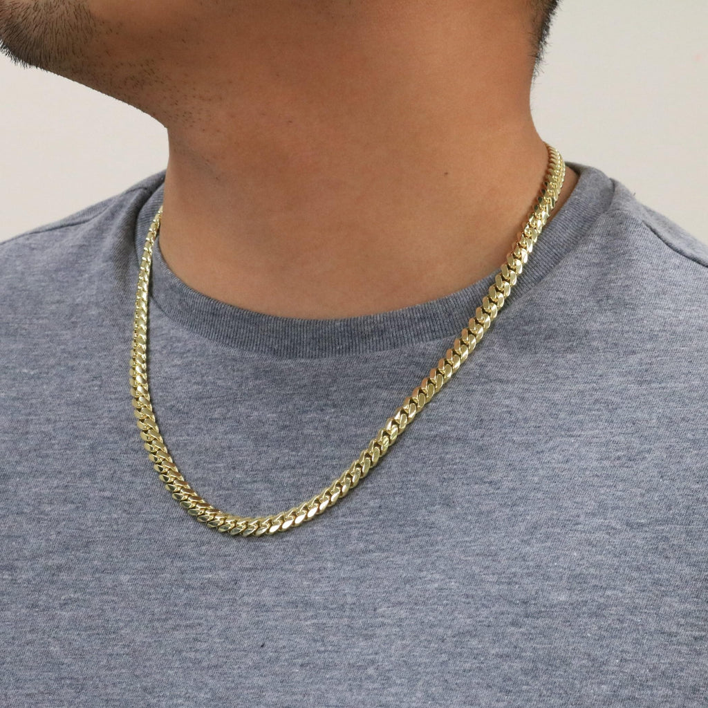 14k Yellow Gold Cuban Link Chain Necklace L89099