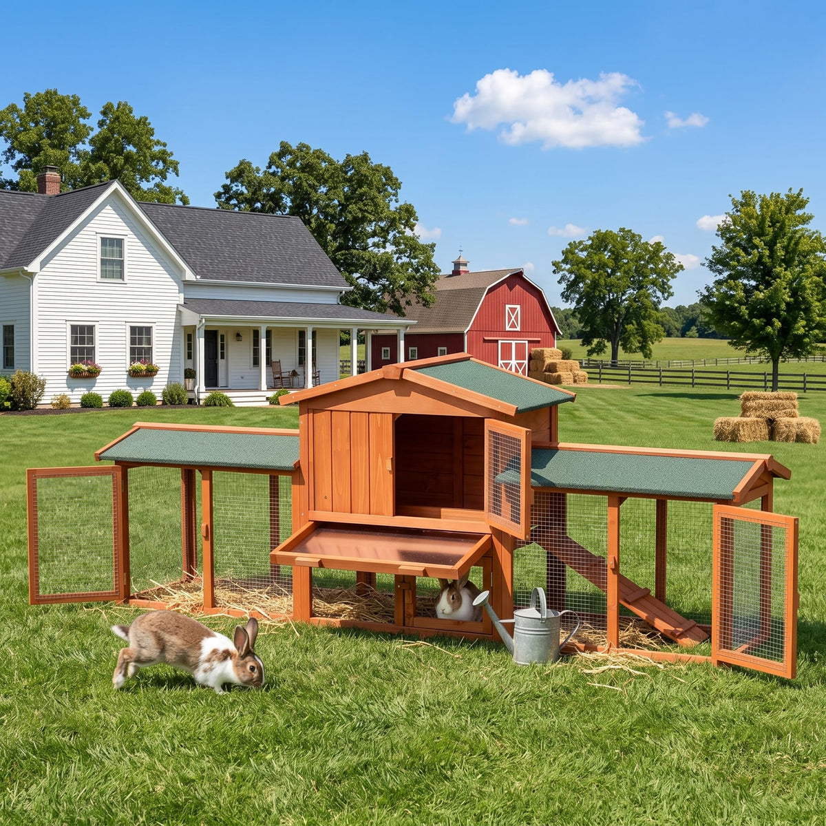 86" Extra Large Rabbit Cage N275