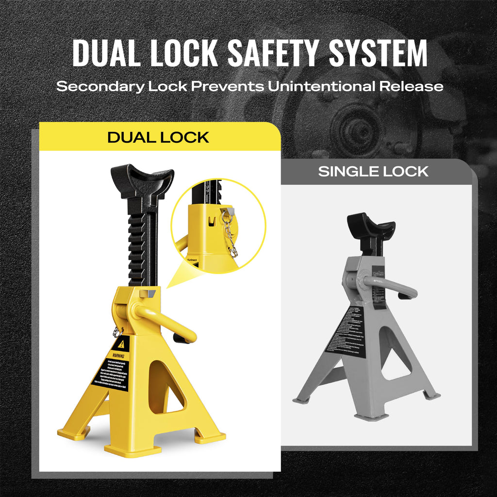 3 Ton Heavy Duty Jack Stands 1 Pair U482511