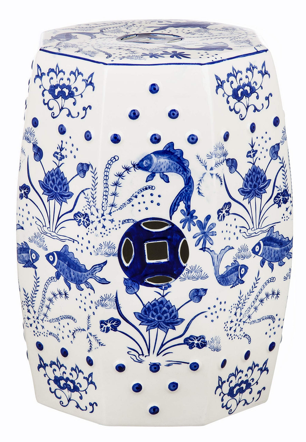 Blue Ceramic Garden Stool R327