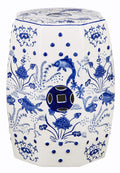 Blue Ceramic Garden Stool R327