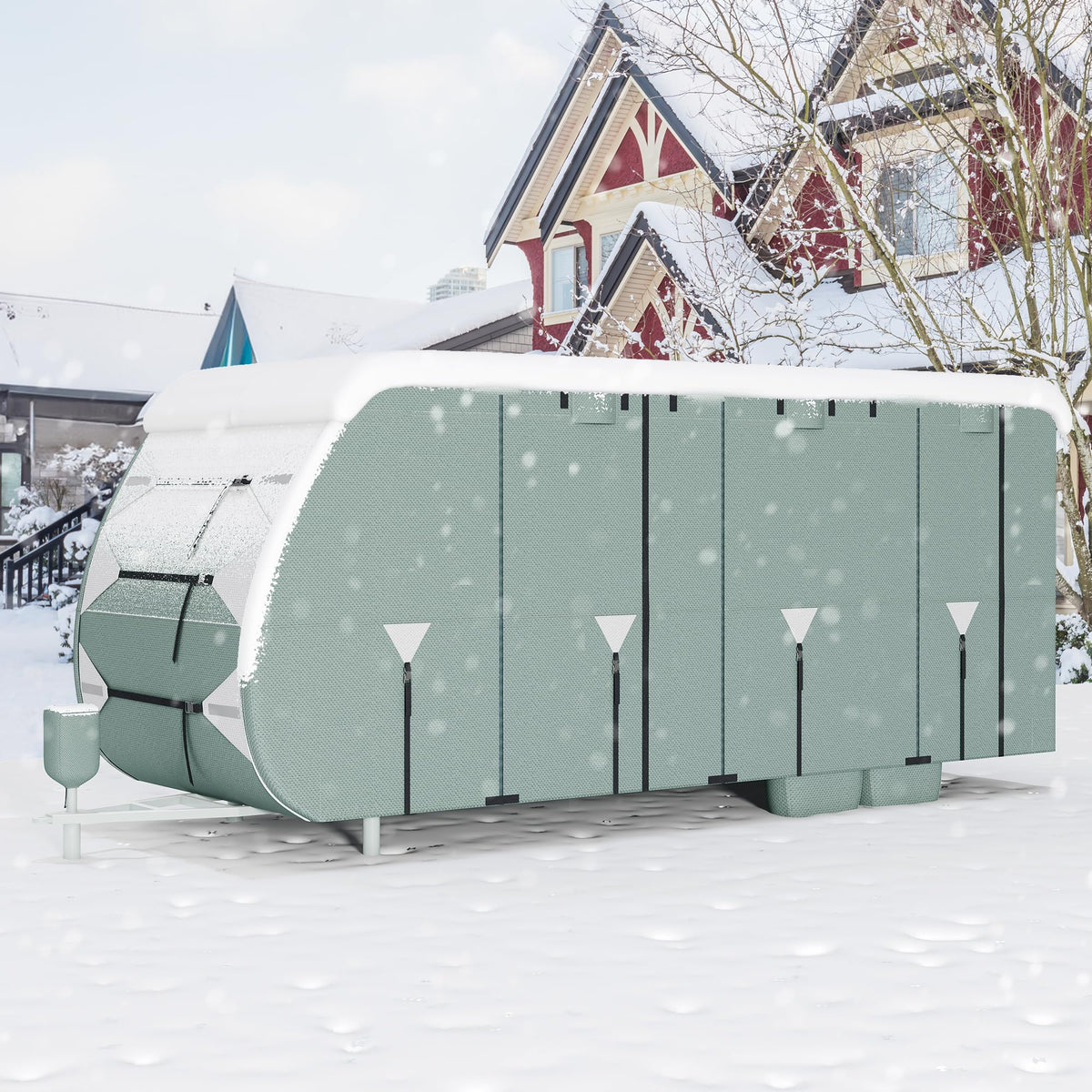 20-22FT Waterproof Rip-Stop Travel Trailer Cover F853