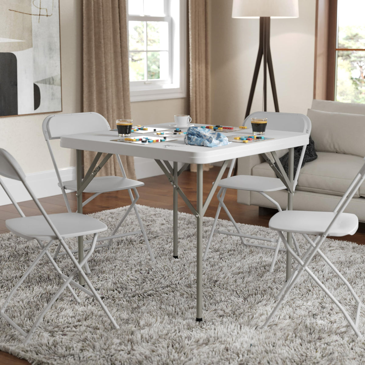 Square Plastic Folding Table M8416