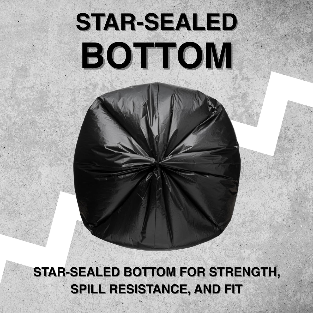 45 Gallon Black Trash Bag 150 Count Can Liner B14744